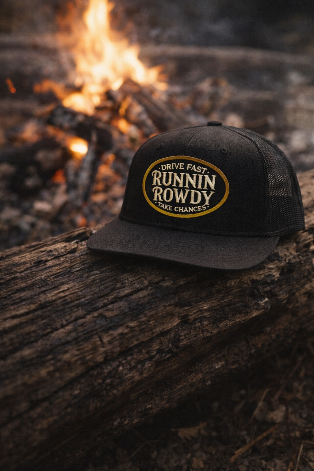 Runnin Rowdy Drive Fast Take Chances Hat