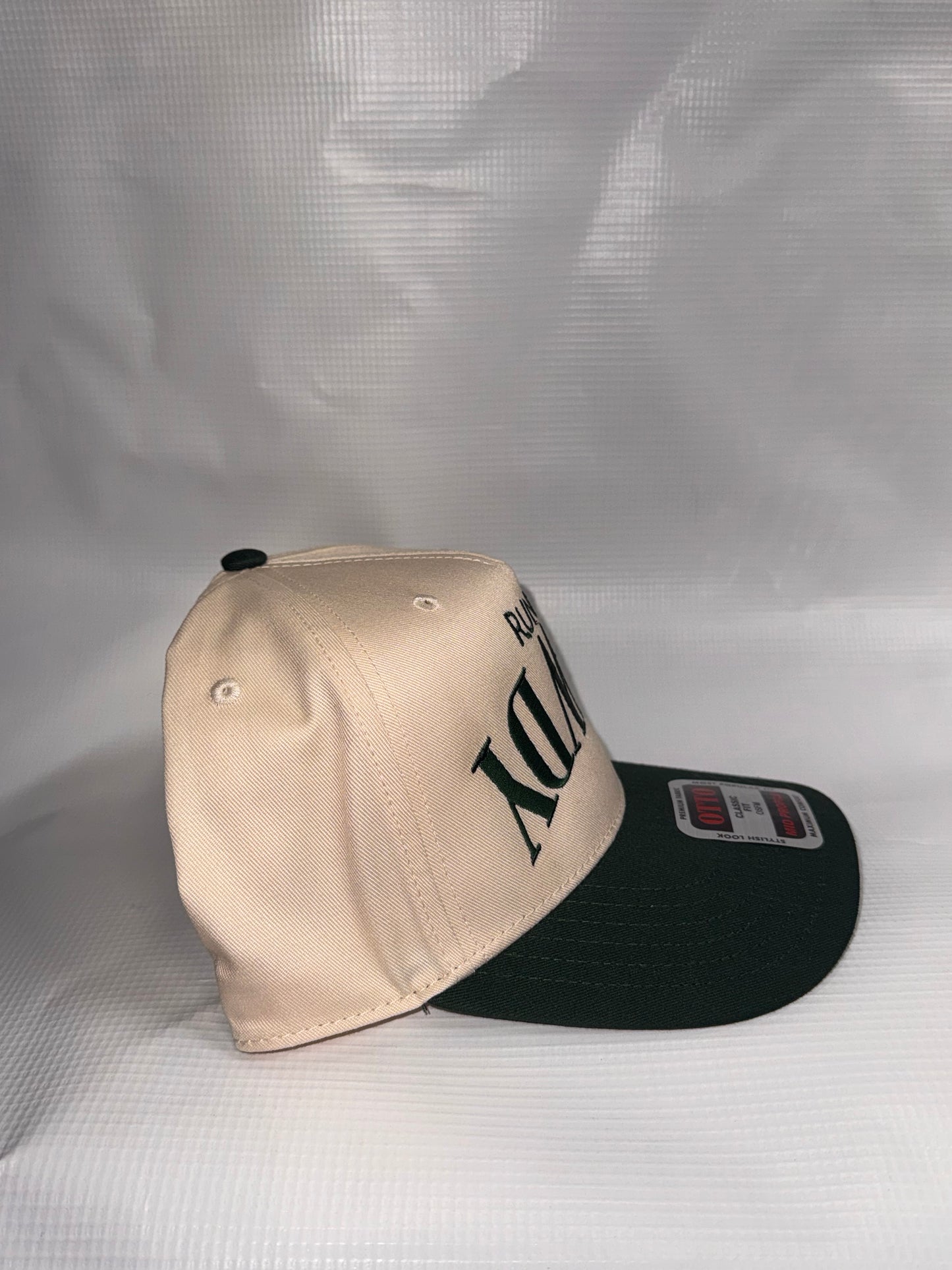 Runnin Rowdy Upside Down Green Hat