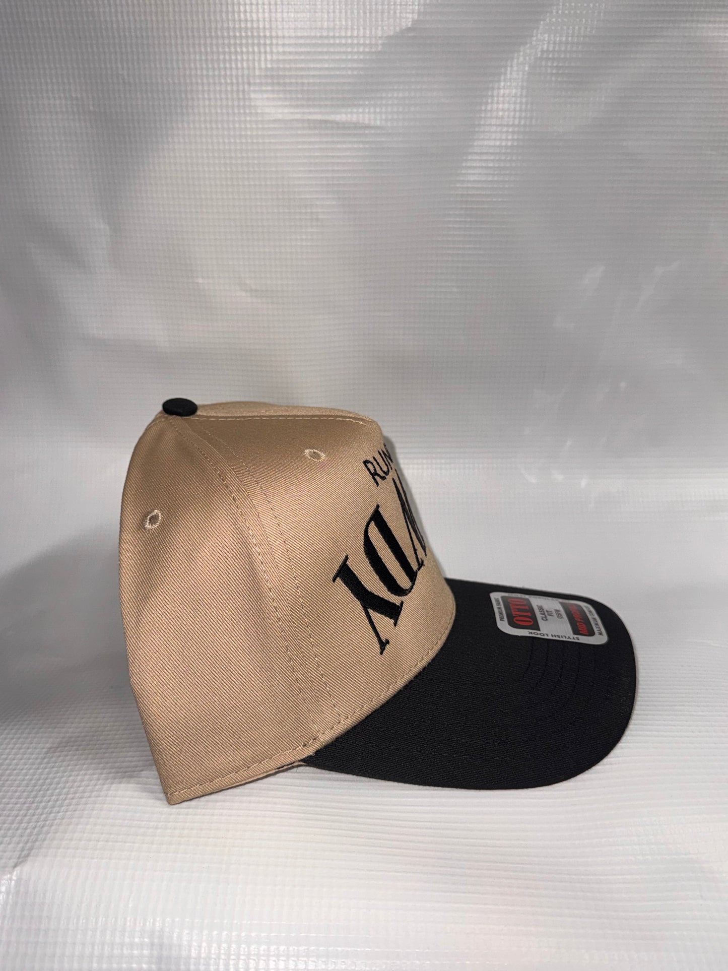 Runnin Rowdy Upside Down Tan Hat