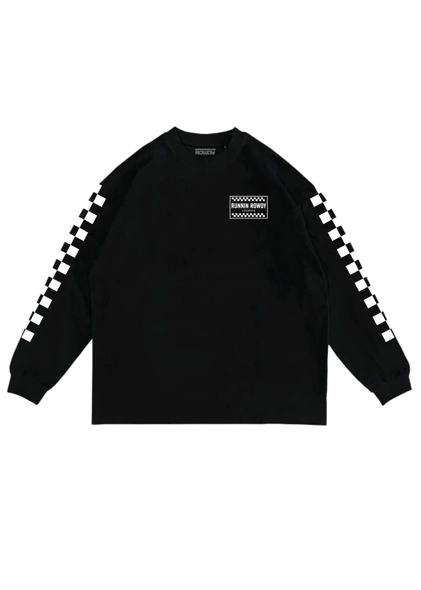 Runnin Rowdy Checkered Long Sleeve