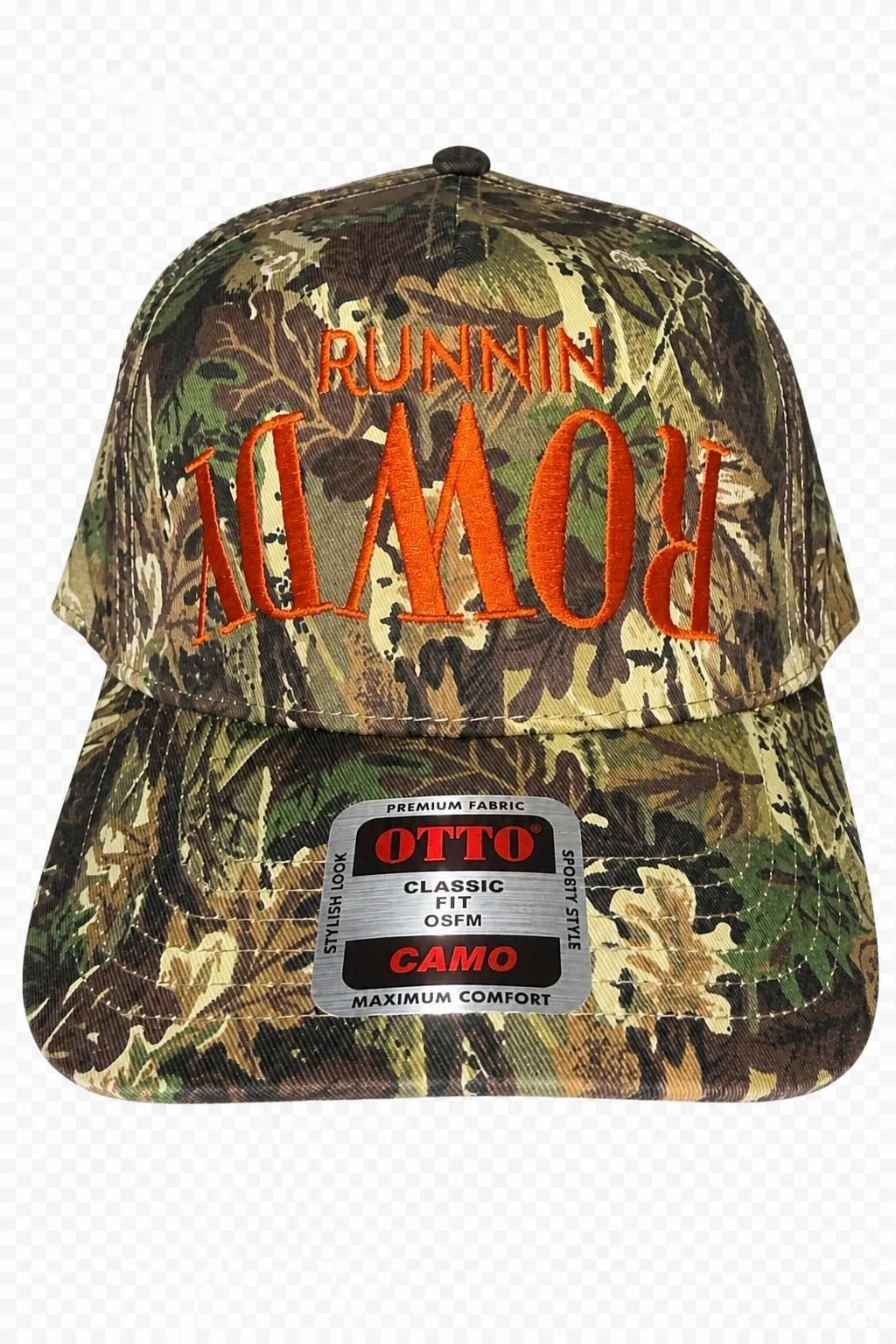 Upside Down Runnin Rowdy Camo Hat