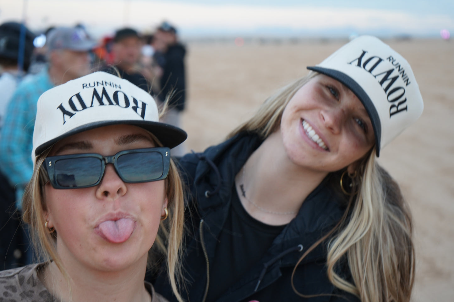 Runnin Rowdy Upside Down White Hat