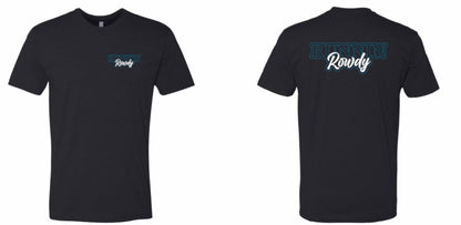 Runnin Rowdy Teal Script Tee