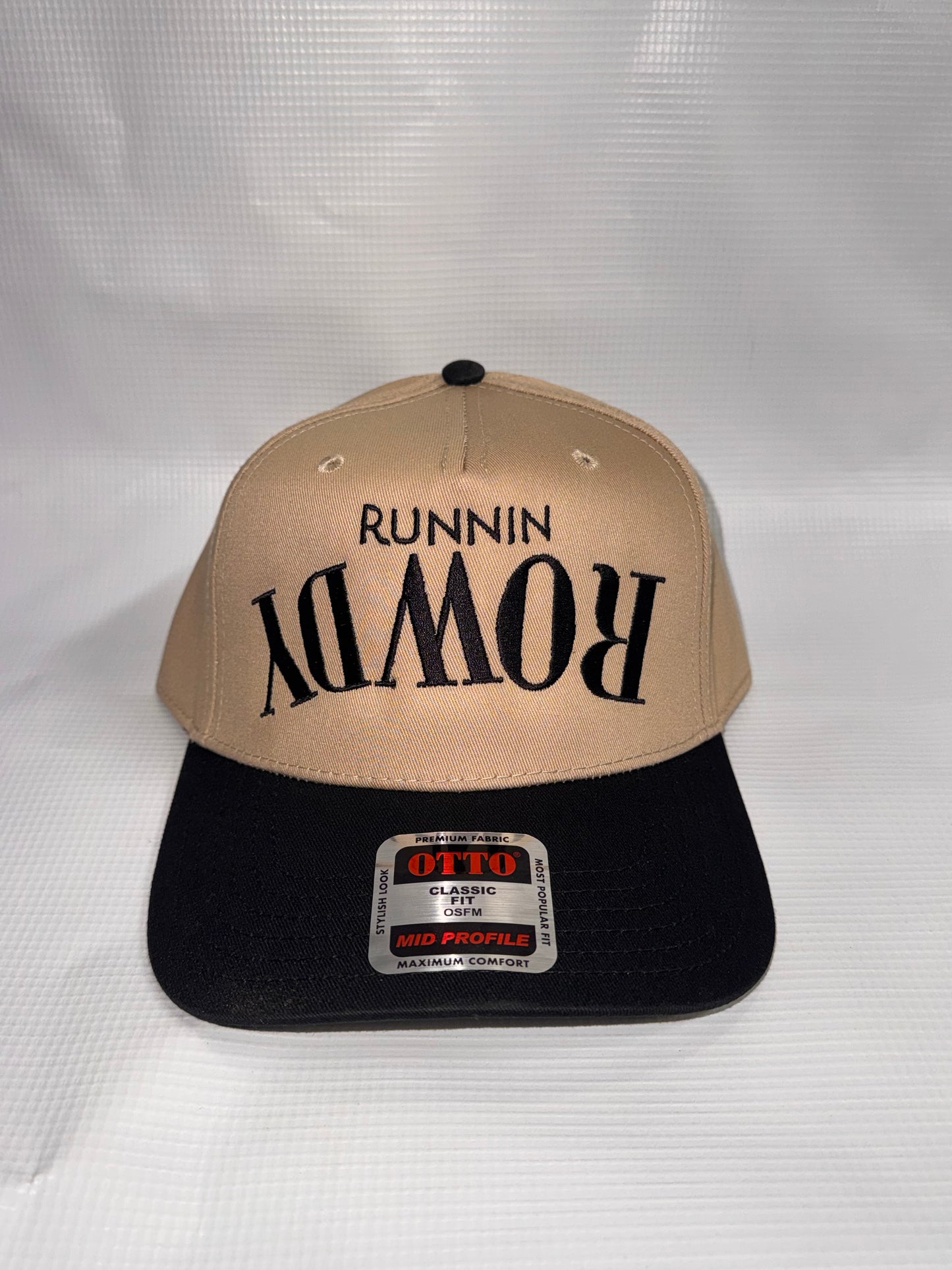 Runnin Rowdy Upside Down Tan Hat