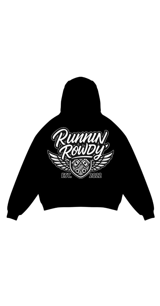 Runnin Rowdy Winged Piston Hoodie