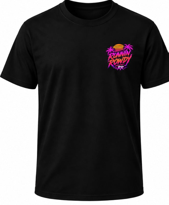 Runnin Rowdy Pink Retro Palm