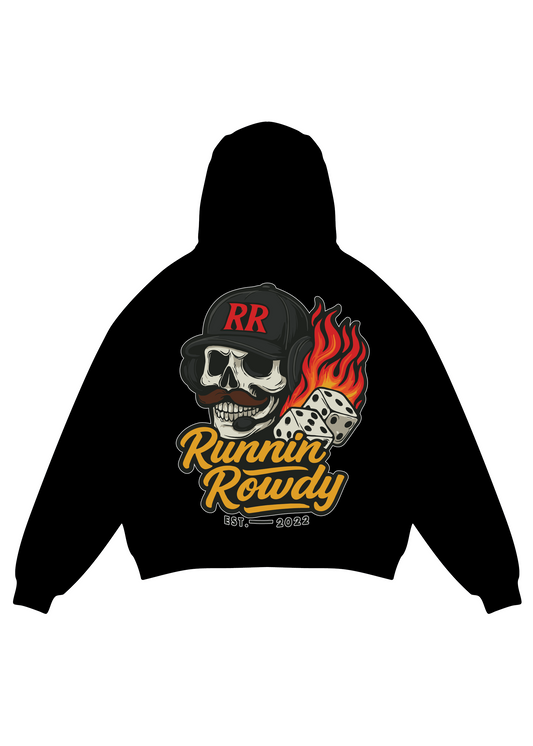 Runnin Rowdy Skull N Dice Hoodie