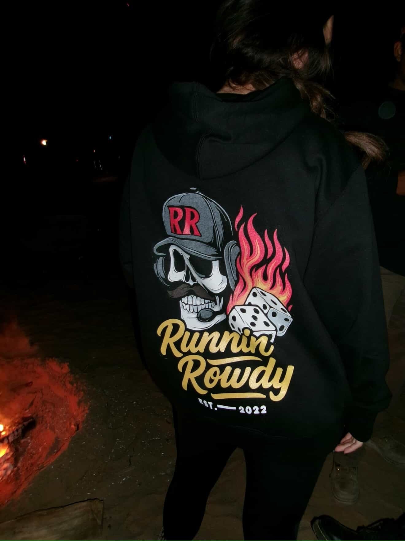 Runnin Rowdy Skull N Dice Hoodie