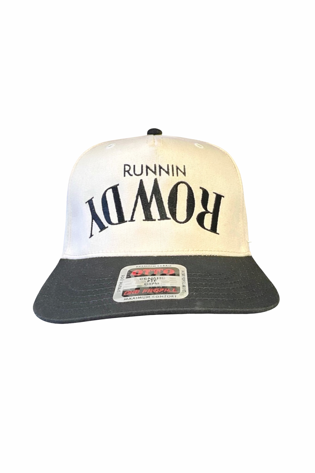 Runnin Rowdy Upside Down White Hat