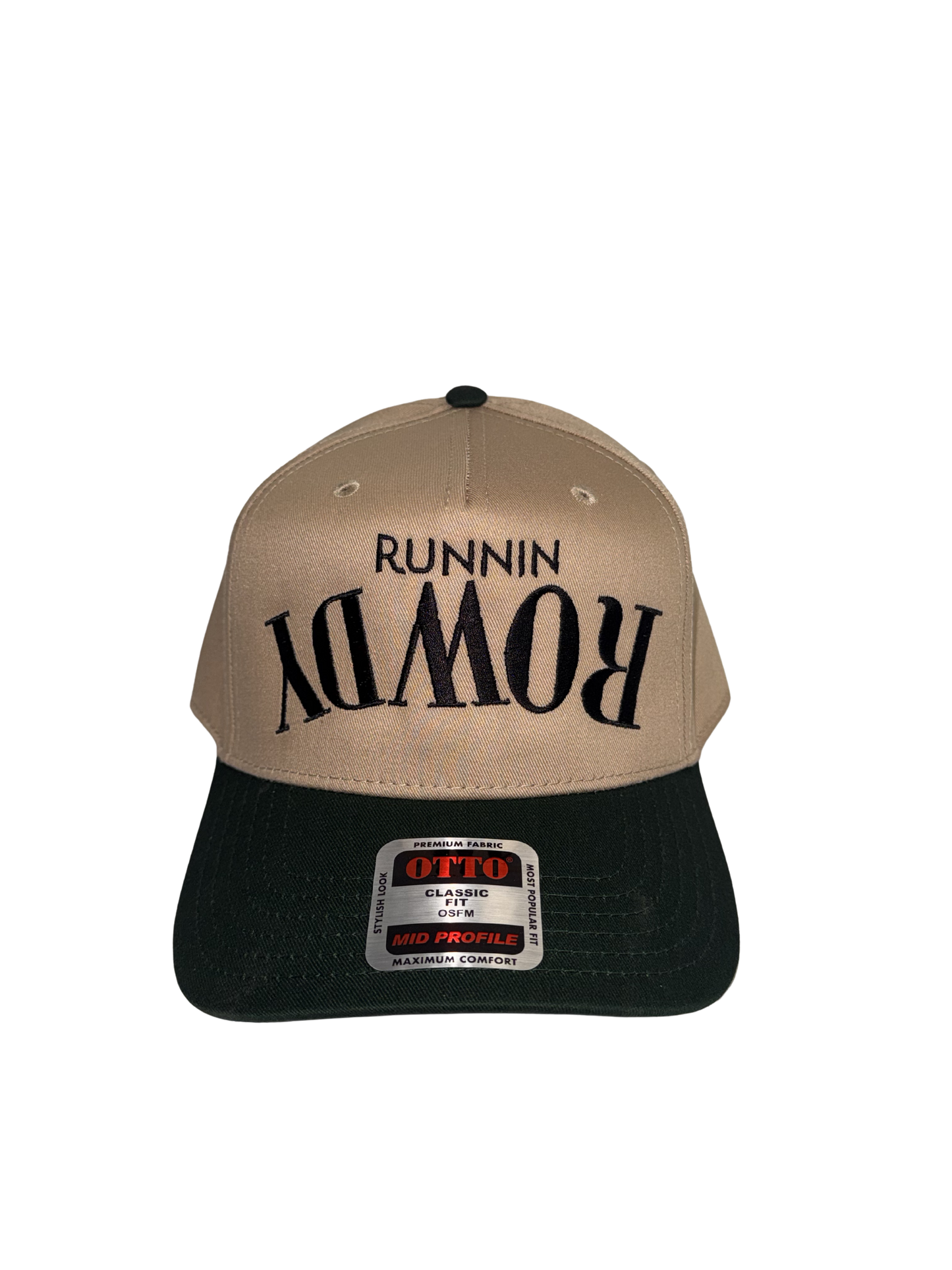 Runnin Rowdy Upside Down Tan/Green Hat