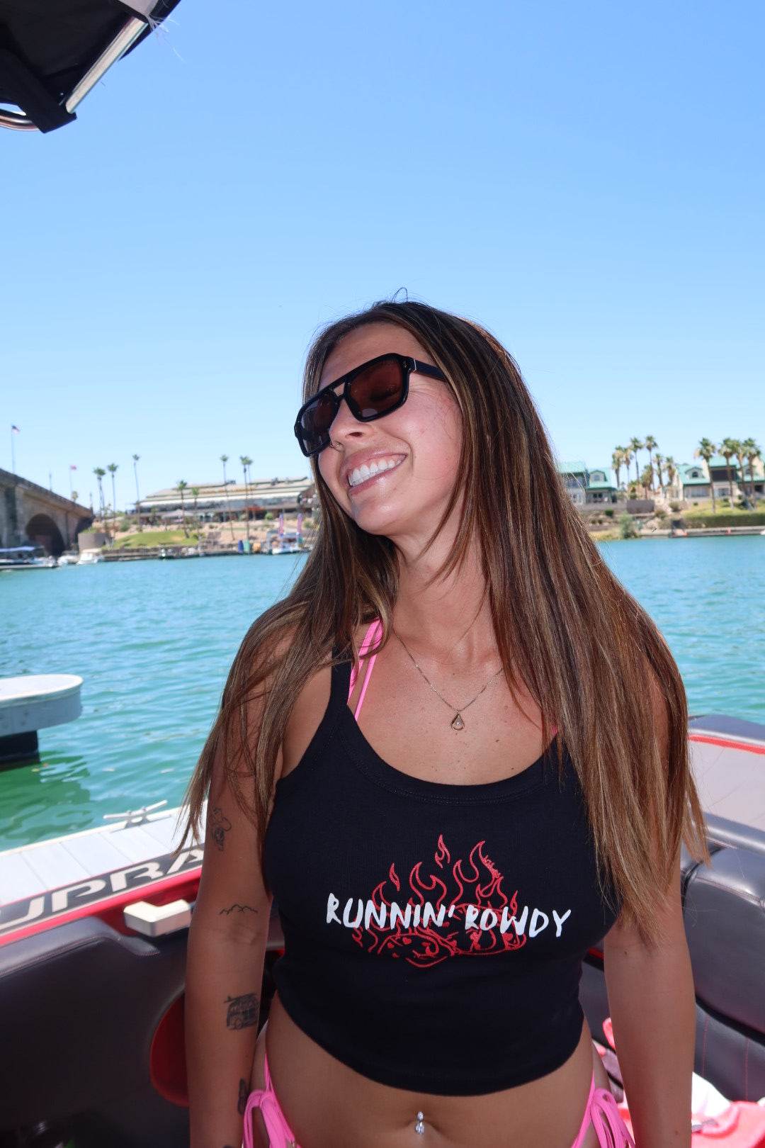 Runnin Rowdy Dice Womens Tank