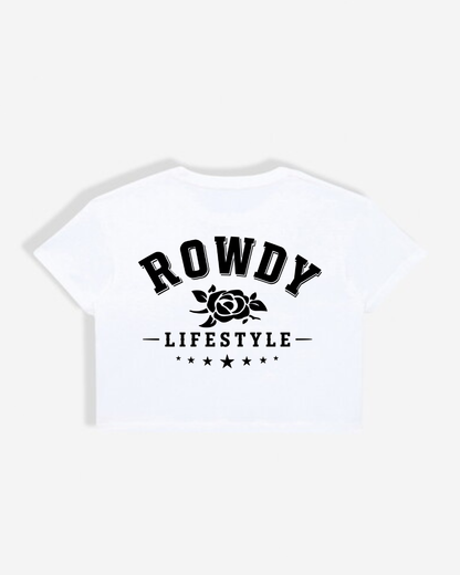 Runnin Rowdy Lifestyle Cropped Tee